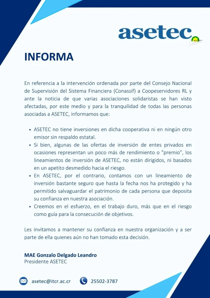 Comunicado importante asetec